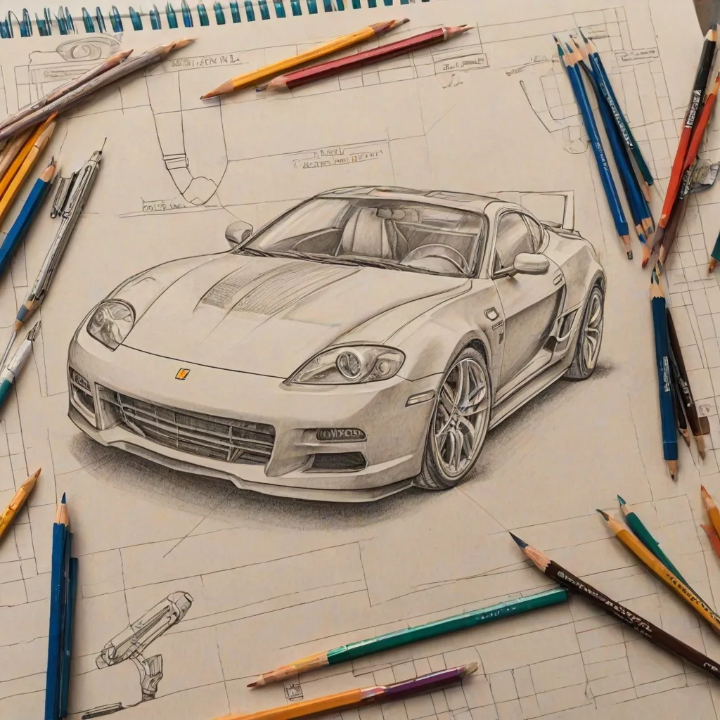 Jak narysować auto? Poradnik rysownika dla każdego.