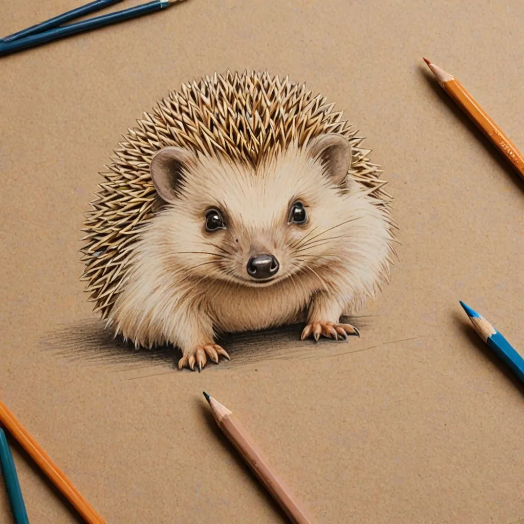Jak narysować jeża? Nauka podstaw rysowania.